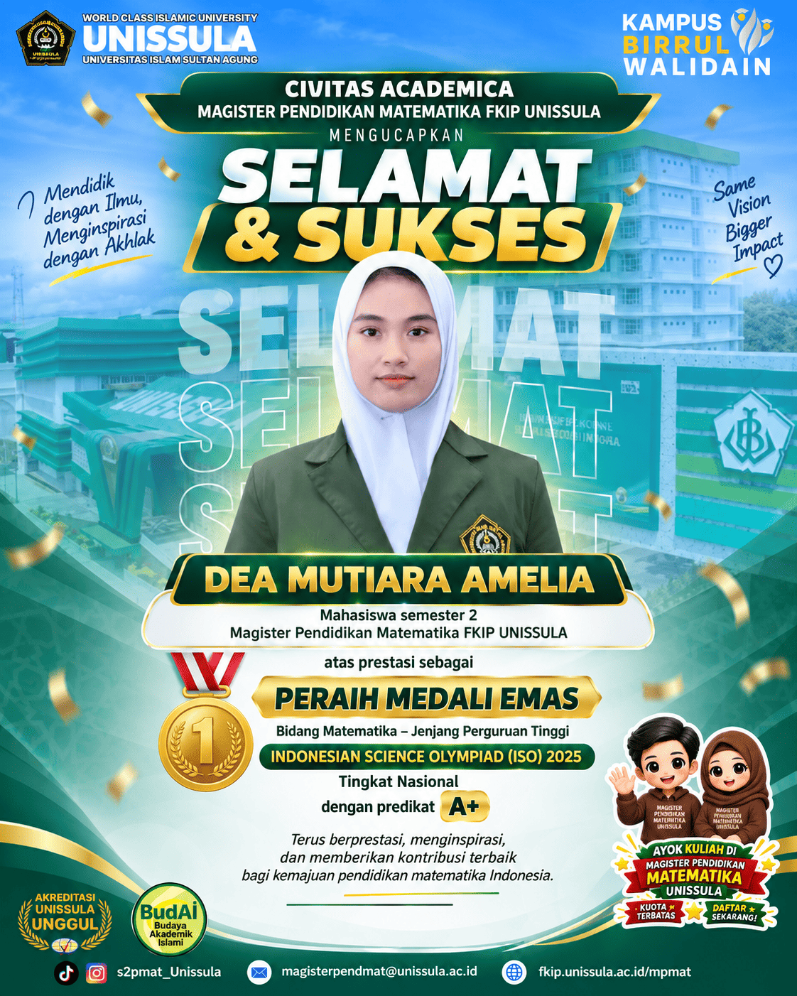 Poster Prestasi Dea Mutiara Amelia