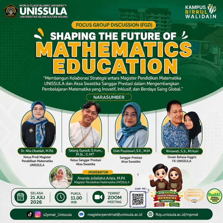 FGD Magister PMAT UNISSULA dan Aksa Swastika Perkuat Kolaborasi untuk Masa Depan Pendidikan Matematika